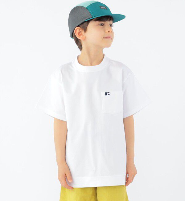 SHIPS KIDS「【SHIPS KIDS別注】RUSSELL ATHLETIC:100～130cm /〈吸水速乾/抗菌/防臭〉TEE」|Tシャツ・カットソー|
