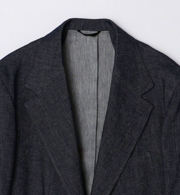 SHIPS「【SHIPS別注】Errico Formicola: リネン混 デニム ジャケット」|テーラードジャケット|