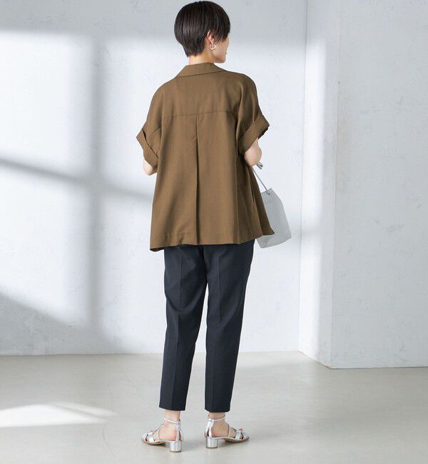 SHIPS for women「〈手洗い可能〉強撚 半袖 テーラードジャケット ◇」|テーラードジャケット|