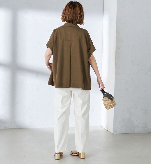 SHIPS for women「〈手洗い可能〉強撚 半袖 テーラードジャケット ◇」|テーラードジャケット|