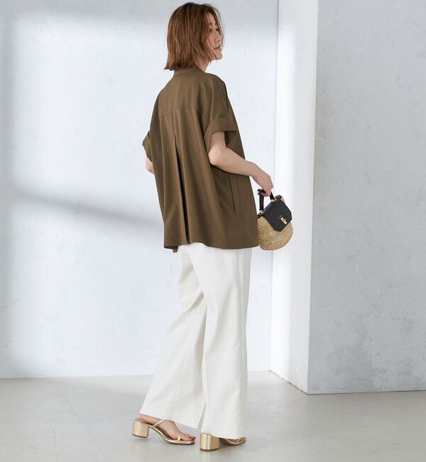 SHIPS for women「〈手洗い可能〉強撚 半袖 テーラードジャケット ◇」|テーラードジャケット|