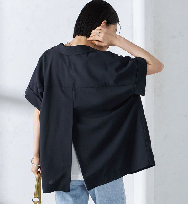 SHIPS for women「〈手洗い可能〉強撚 半袖 テーラードジャケット ◇」|テーラードジャケット|