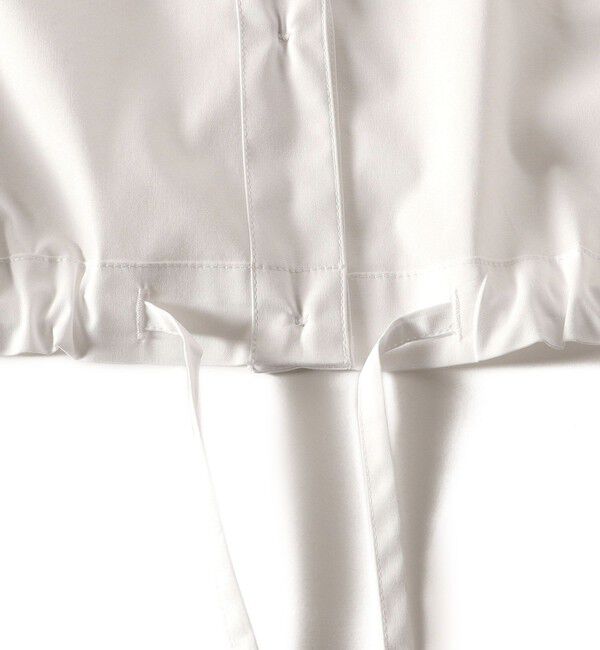 SHIPS for women「〈手洗い可能〉裾 ドロスト メタル ボタン ブラウス」|シャツ・ブラウス|