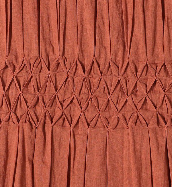 SHIPS any「【WEB限定】SHIPS any: ハンドスモッキング  コットン フレア ノースリーブ ワンピース」|ワンピース|