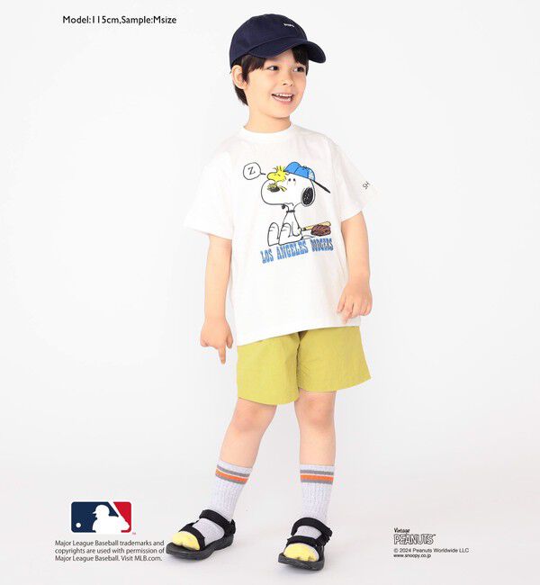 SHIPS KIDS「SHIPS KIDS:100～125cm / スヌーピー&times;MLB TEE」|Tシャツ・カットソー|