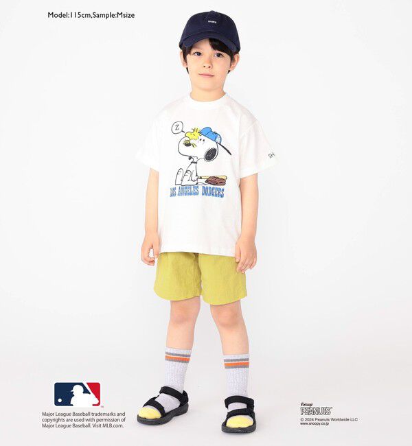 SHIPS KIDS「SHIPS KIDS:100～125cm / スヌーピー&times;MLB TEE」|Tシャツ・カットソー|