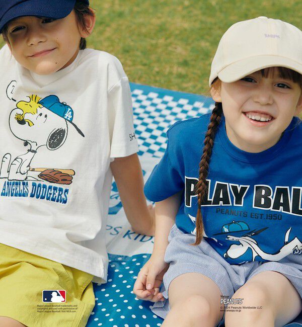 SHIPS KIDS「SHIPS KIDS:100～125cm / スヌーピー&times;MLB TEE」|Tシャツ・カットソー|