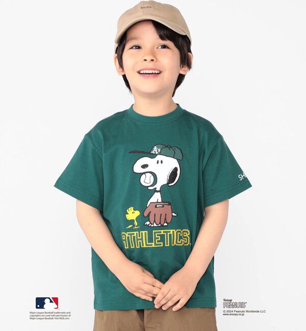 SHIPS KIDS「SHIPS KIDS:100～125cm / スヌーピー&times;MLB TEE」|Tシャツ・カットソー|