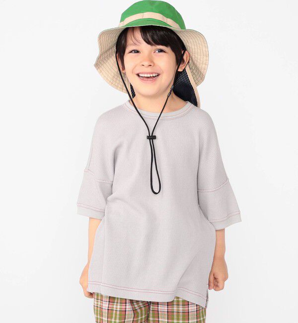 SHIPS KIDS「THYARD:100～125cm / ワッフル 半袖 TEE」|Tシャツ・カットソー|
