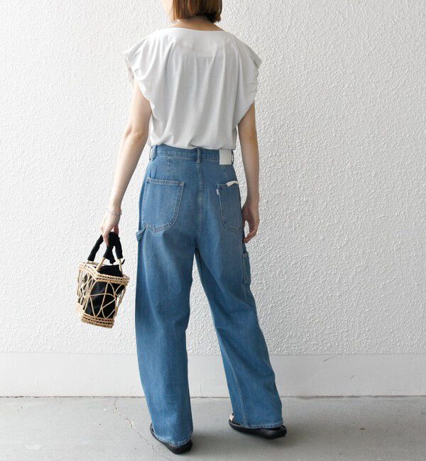 SHIPS any「SHIPS any:〈洗濯機可能〉タックスリーブ デザイン TEE」|Tシャツ・カットソー|