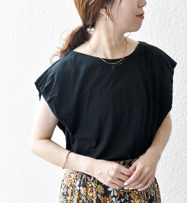 SHIPS any「SHIPS any:〈洗濯機可能〉タックスリーブ デザイン TEE」|Tシャツ・カットソー|