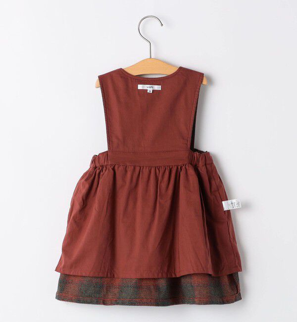 SHIPS KIDS「SHIPS KIDS:80～90cm / ツイード ワンピース」|ジャンパースカート|