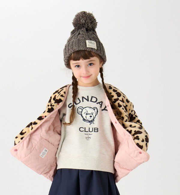 SHIPS Colors 「SHIPS Colors: 80～130cm / リバーシブル キルティング ボア ブルゾン」|ブルゾン・スタジャン|