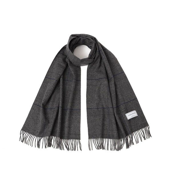SHIPS any「SHIPS any: カシミヤ チェック / ソリッド シングル ストール◇」|マフラー|