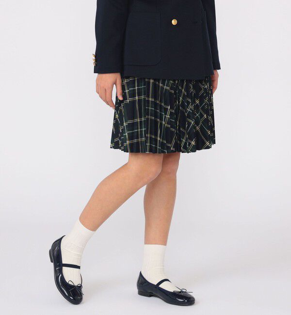 SHIPS KIDS「SHIPS KIDS:140～160cm / チェック プリーツ スカート」|フレア|