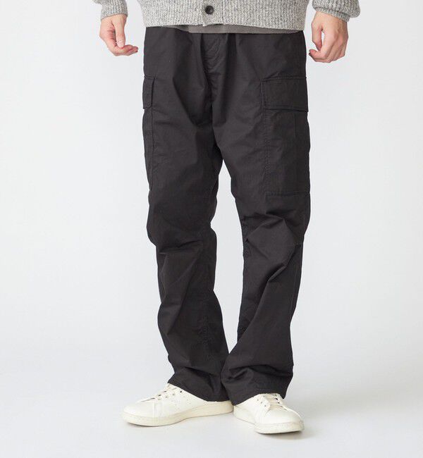 SHIPS「SHIPS: ツイル ピーチ カーゴ パンツ」|カーゴ|ブラック