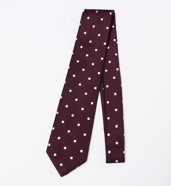 SHIPS「SHIPS: シルク ドット ネクタイ」|ネクタイ・蝶ネクタイ|ワイン
