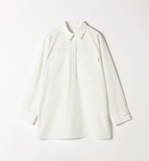 quaranciel「quaranciel:〈洗濯機可能〉REPREVE スキッパー ポケット チュニック シャツ」|シャツ・ブラウス|