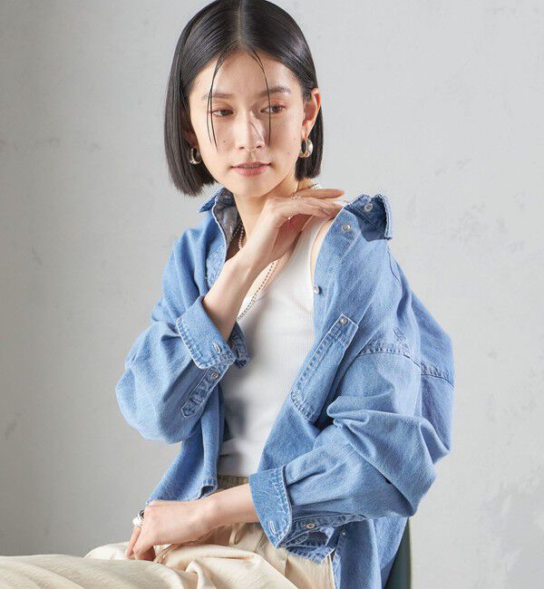 SHIPS for women「《一部追加予約》オーガニック コットン 2WAY リブ タンクトップ」|タンクトップ|