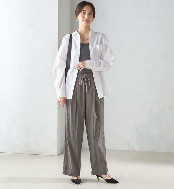 SHIPS for women「《一部追加予約》オーガニック コットン 2WAY リブ タンクトップ」|タンクトップ|