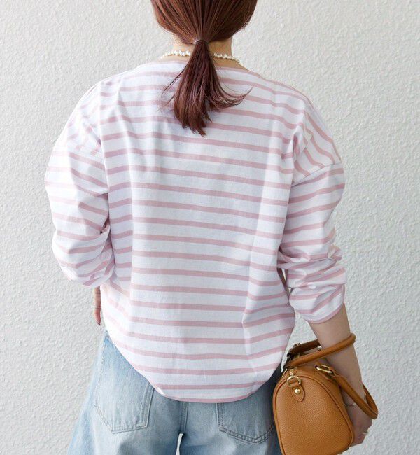 SHIPS any「Le minor:〈洗濯機可能〉ロングスリーブ ボーダー TEE 25SS」|Tシャツ・カットソー|