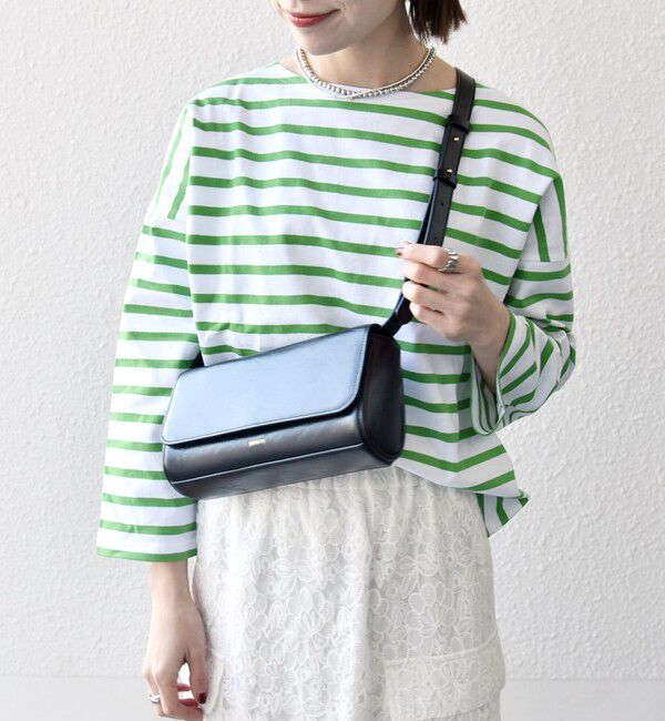 SHIPS any「Le minor:〈洗濯機可能〉ロングスリーブ ボーダー TEE 25SS」|Tシャツ・カットソー|グリーン