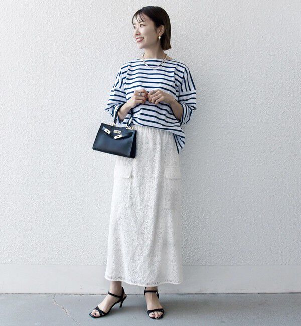 SHIPS any「Le minor:〈洗濯機可能〉ロングスリーブ ボーダー TEE 25SS」|Tシャツ・カットソー|