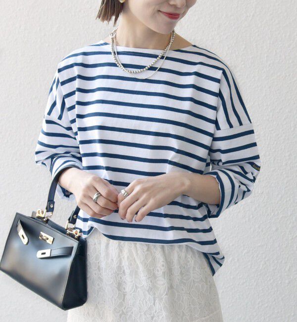 SHIPS any「Le minor:〈洗濯機可能〉ロングスリーブ ボーダー TEE 25SS」|Tシャツ・カットソー|