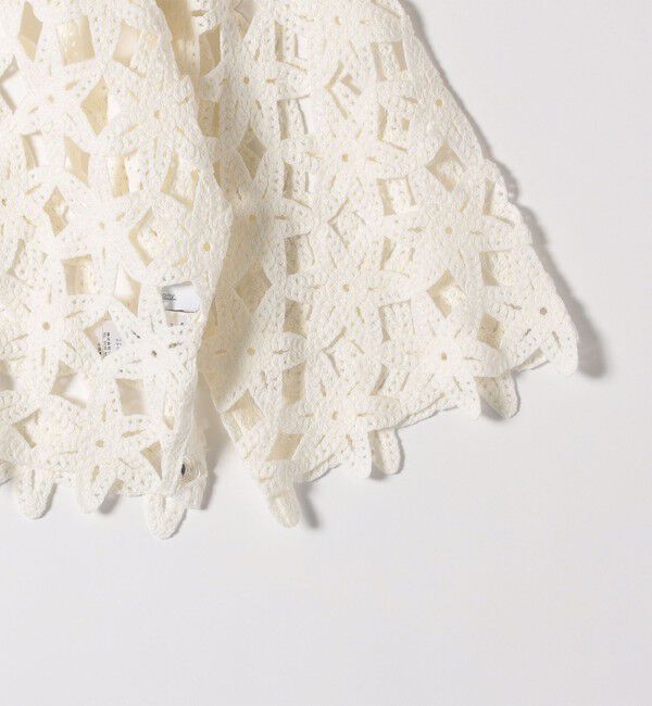 SHIPS any「SHIPS any:〈手洗い可能〉フラワー クロシェ レース カーディガン」|カーディガン|