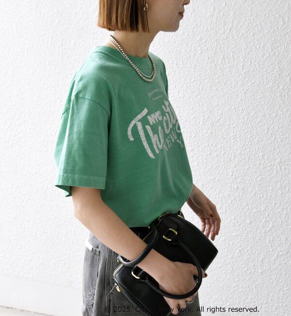 SHIPS any「GOOD ROCK SPEED:〈洗濯機可能〉NYC カラー ロゴ プリント TEE」|Tシャツ・カットソー|