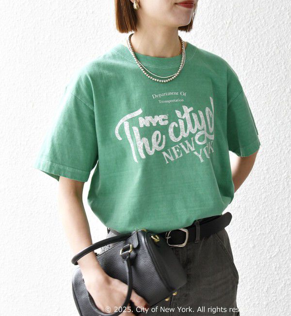 SHIPS any「GOOD ROCK SPEED:〈洗濯機可能〉NYC カラー ロゴ プリント TEE」|Tシャツ・カットソー|