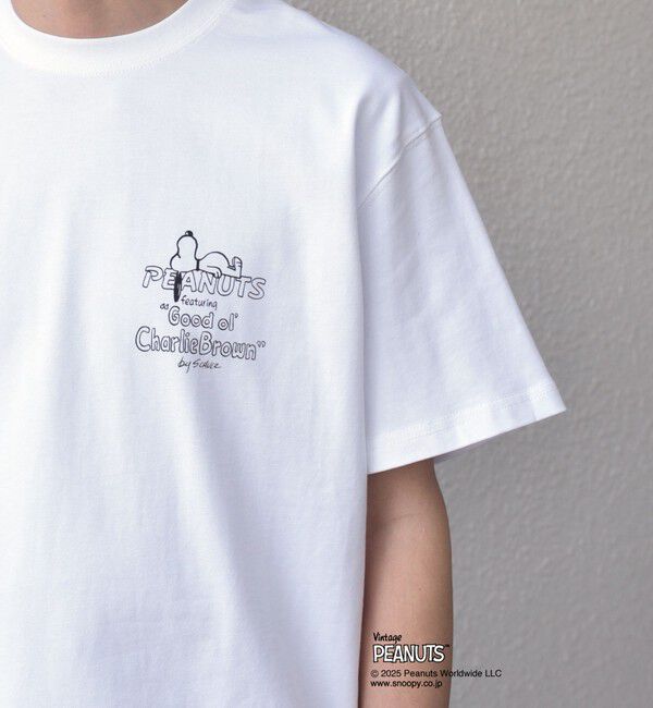 SHIPS any「SHIPS any: SNOOPY コラボ NOT THERE グラフィック バック プリント Tシャツ◇」|Tシャツ・カットソー|