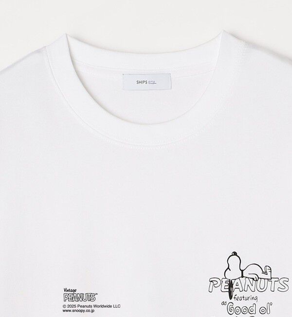 SHIPS any「SHIPS any: SNOOPY コラボ NOT THERE グラフィック バック プリント Tシャツ◇」|Tシャツ・カットソー|