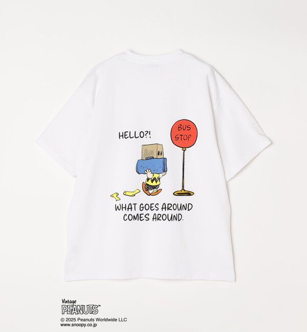 SHIPS any「SHIPS any: SNOOPY コラボ NOT THERE グラフィック バック プリント Tシャツ◇」|Tシャツ・カットソー|