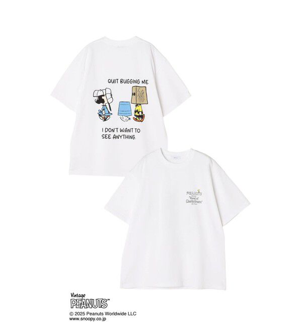 SHIPS any「SHIPS any: SNOOPY コラボ NOT THERE グラフィック バック プリント Tシャツ◇」|Tシャツ・カットソー|