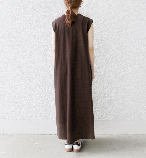 SHIPS any「SHIPS any:〈洗濯機可能〉USAコットン ヘンリーネック Aライン ワンピース」|ワンピース|