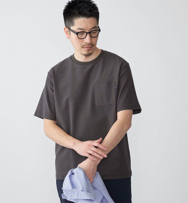 SHIPS「SHIPS:〈接触冷感/遮熱/吸水拡散/UVカット〉COVEROSS(R) フリーザー Tシャツ」|Tシャツ・カットソー|