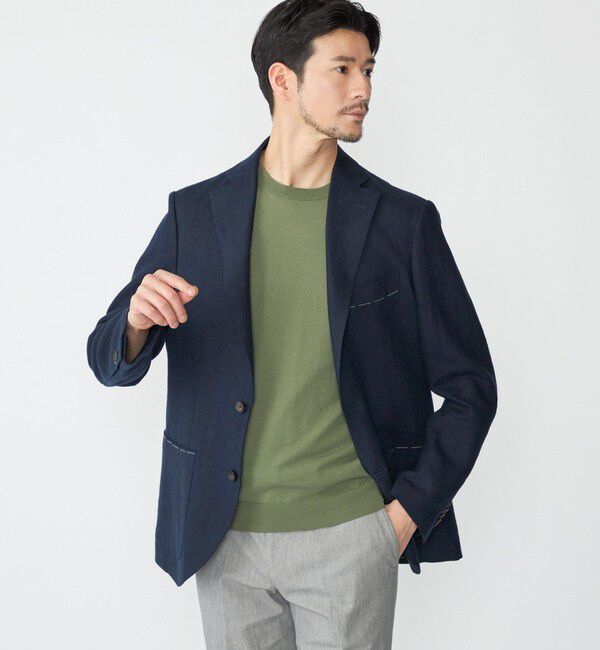 SHIPS「SHIPS: ICE COTTON クルーネック ショートスリーブ ニットTシャツ」|Tシャツ・カットソー|