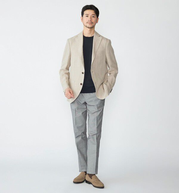 SHIPS「SHIPS: ICE COTTON クルーネック ショートスリーブ ニットTシャツ」|Tシャツ・カットソー|