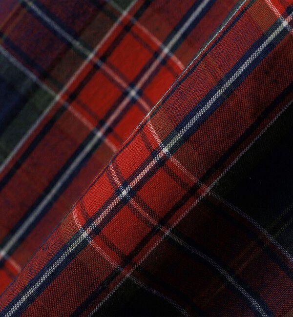 SHIPS any「SHIPS any:〈洗濯機可能〉コットン/リネン チェック オープンカラー プルオーバー シャツ◇」|シャツ・ブラウス|