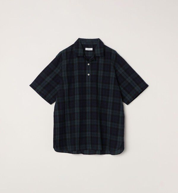 SHIPS any「SHIPS any:〈洗濯機可能〉コットン/リネン チェック オープンカラー プルオーバー シャツ◇」|シャツ・ブラウス|