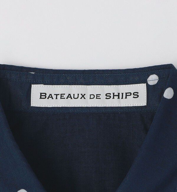 SHIPS「BATEAUX DE SHIPS: レギュラーカラー ドット 半袖 シャツ」|シャツ・ブラウス|