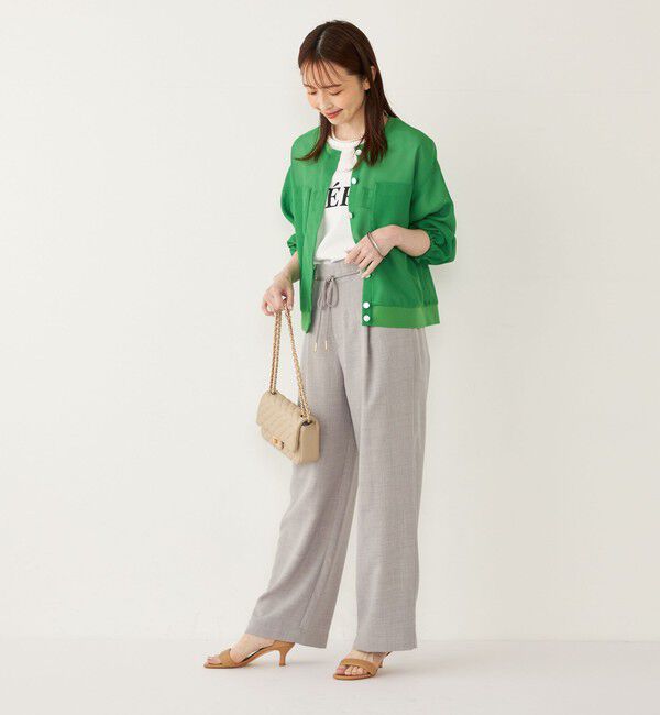 SHIPS Colors 「SHIPS Colors:〈接触冷感・UVカット〉ビッグロゴ ドルマン Tシャツ◇」|Tシャツ・カットソー|