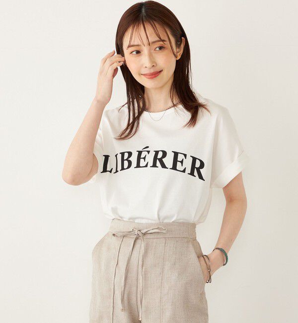 SHIPS Colors 「SHIPS Colors:〈接触冷感・UVカット〉ビッグロゴ ドルマン Tシャツ◇」|Tシャツ・カットソー|