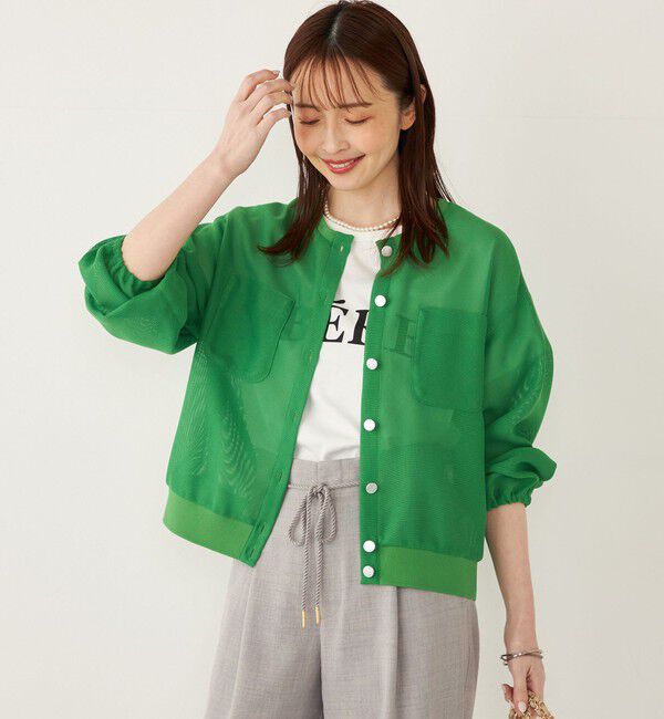 SHIPS Colors 「SHIPS Colors:〈接触冷感・UVカット〉ビッグロゴ ドルマン Tシャツ◇」|Tシャツ・カットソー|