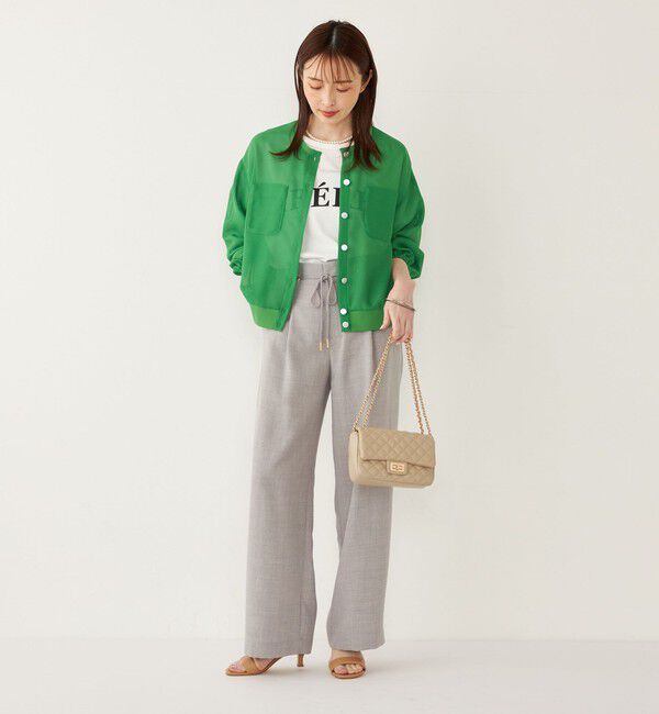 SHIPS Colors 「SHIPS Colors:〈接触冷感・UVカット〉ビッグロゴ ドルマン Tシャツ◇」|Tシャツ・カットソー|