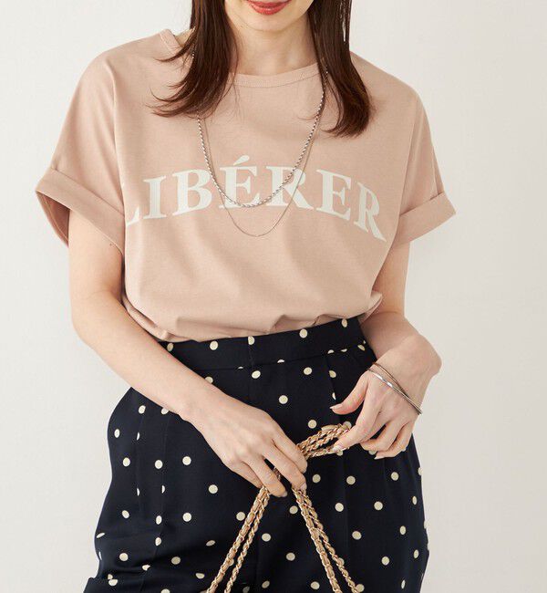 SHIPS Colors 「SHIPS Colors:〈接触冷感・UVカット〉ビッグロゴ ドルマン Tシャツ◇」|Tシャツ・カットソー|ベビーピンク