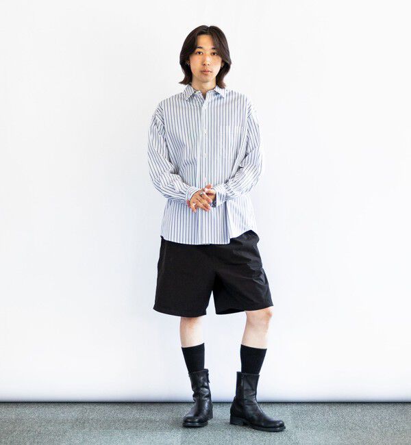 SHIPS「City Ambient Products: レギュラーカラー ブロード ストライプ シャツ」|シャツ・ブラウス|
