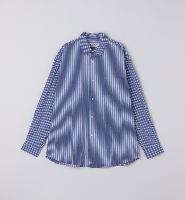 SHIPS「City Ambient Products: レギュラーカラー ブロード ストライプ シャツ」|シャツ・ブラウス|