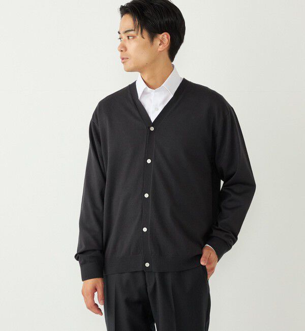 SHIPS Colors 「SHIPS Colors:〈手洗い可能〉アンチピリング 12ゲージ カーディガン」|カーディガン|